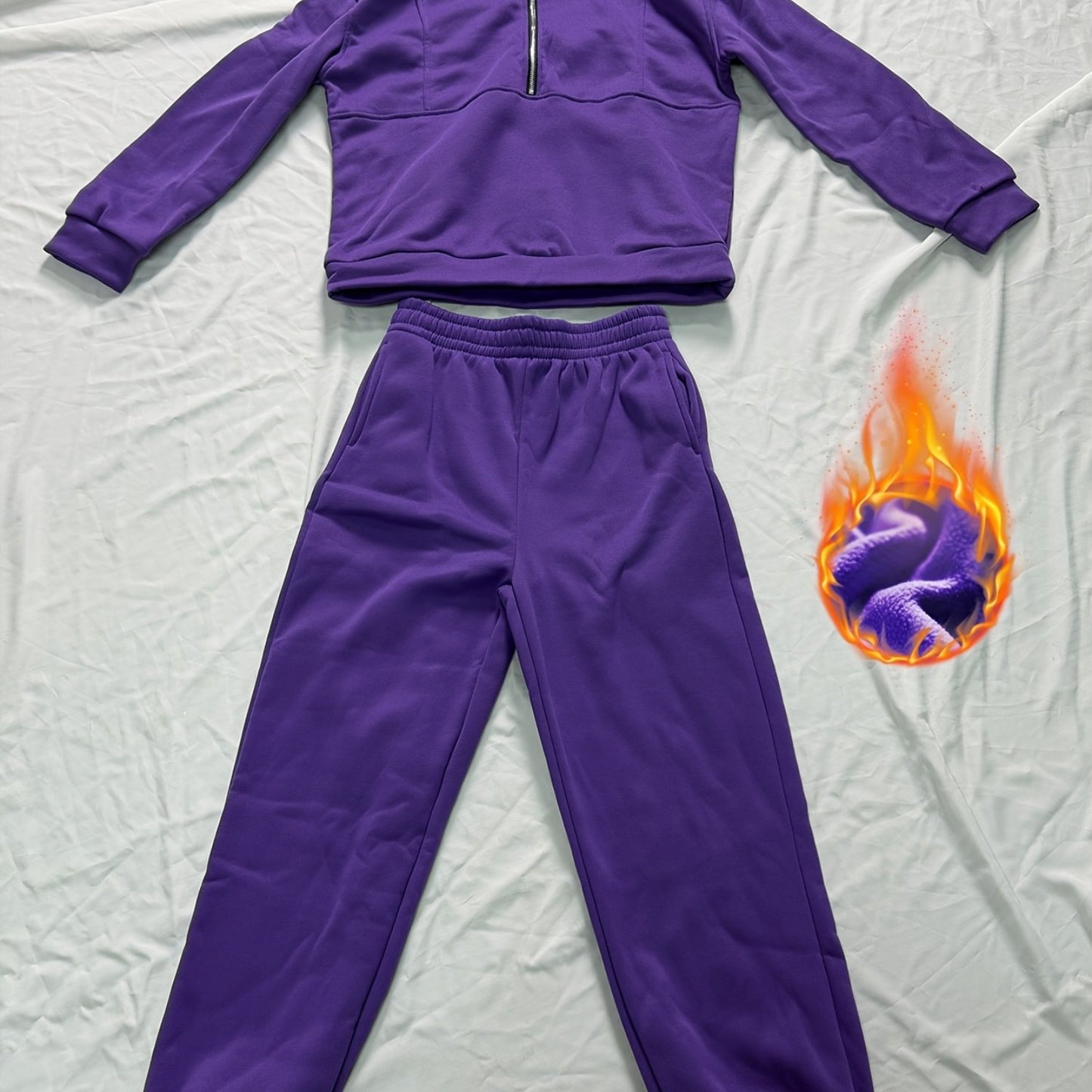 Women's Sporty Casual Two Piece Set Sweatshirt And Sweatpants