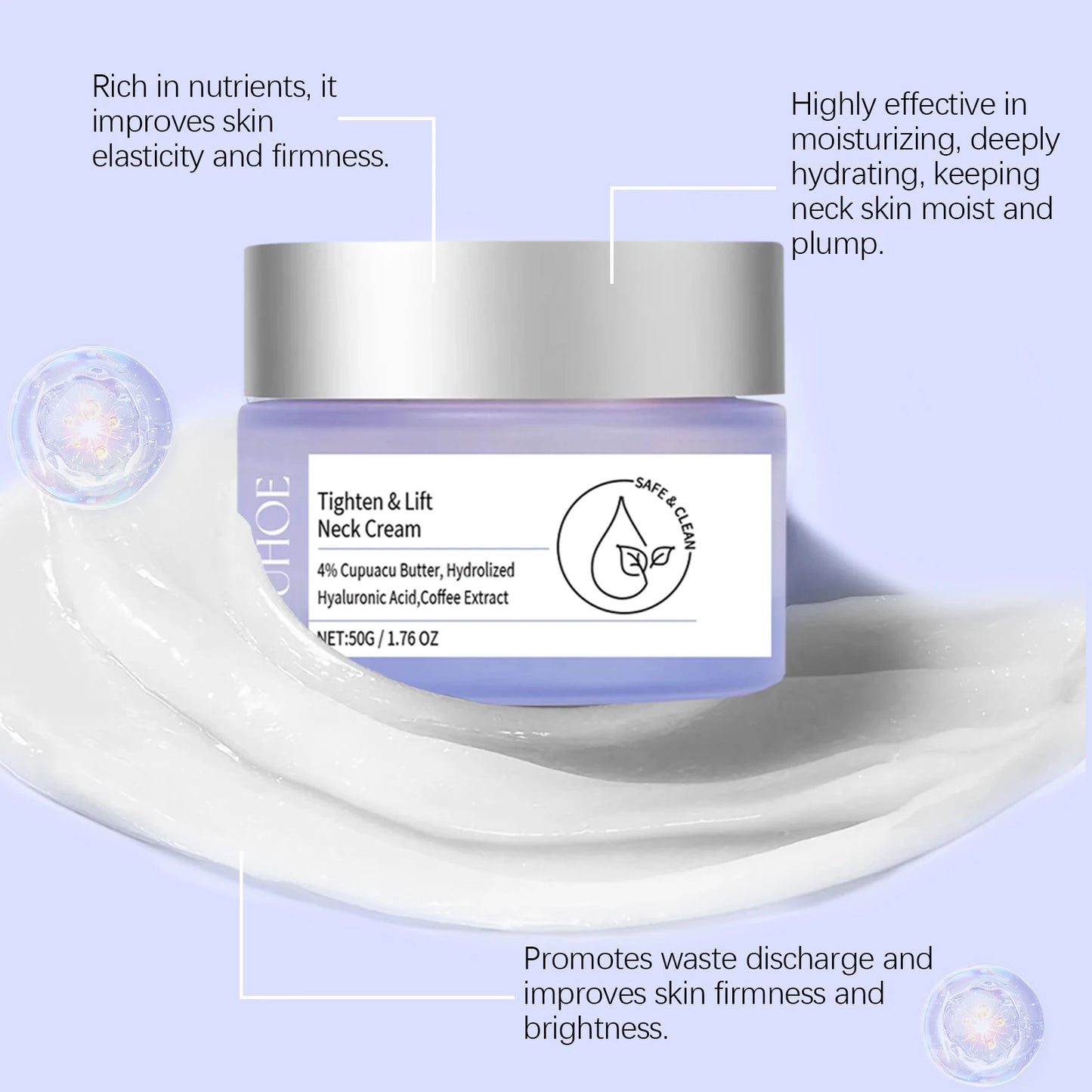 OUHOE Neck Tightening Cream For Anti Wrinkle And Firming