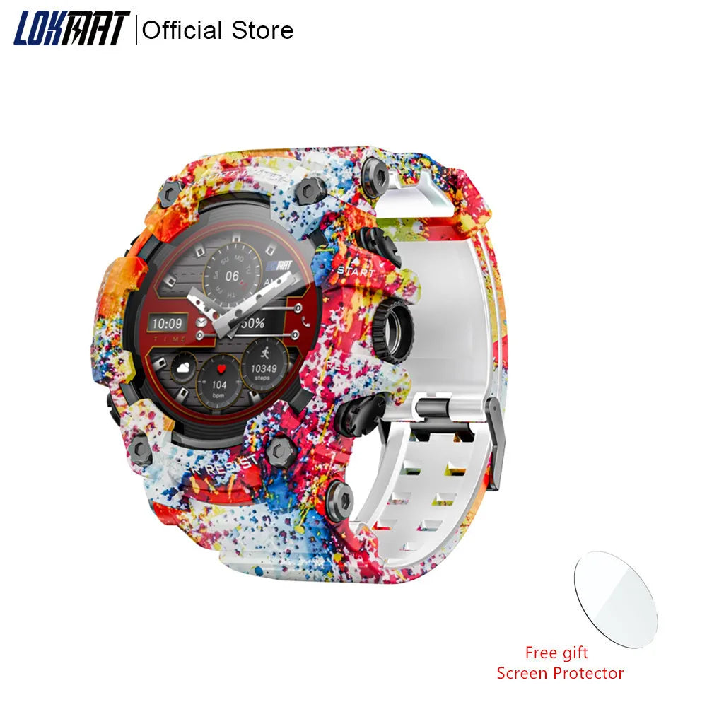 LOKMAT Attack-GT Rugged Sport Smartwatch With Bluetooth Calls