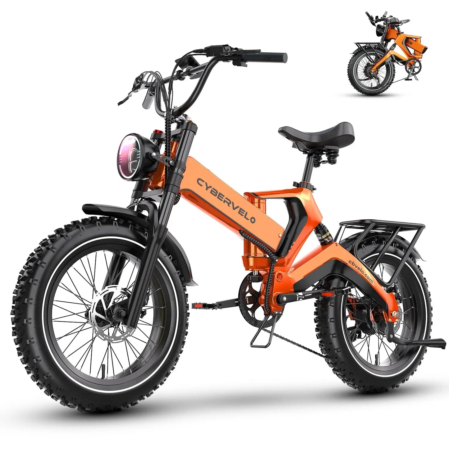 Cybvelo EK6 Folding Fat Tire Electric Bike