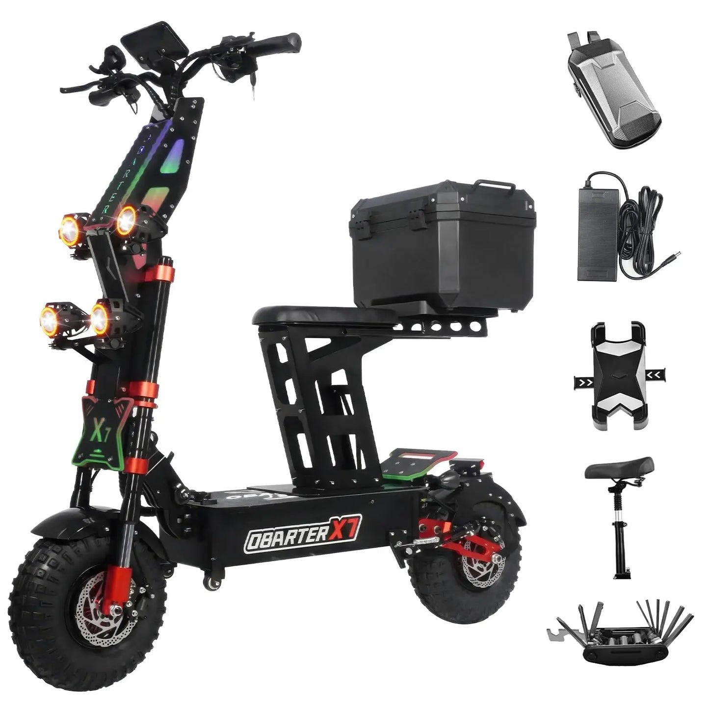 OBARTER X7 Dual Motor Off-Road Electric Scooter For Adults