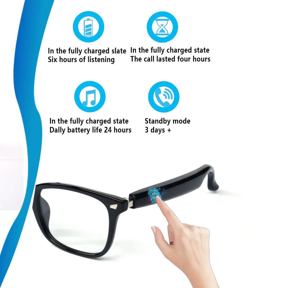 Giinova Smart Glasses With Translation App And Color Changing Lenses