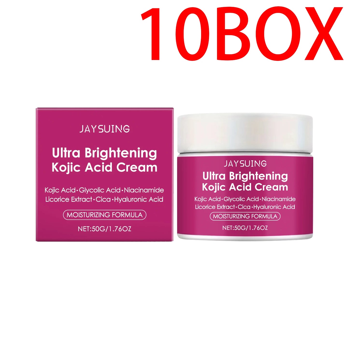 Kojic Acid Brightening Cream With Hyaluronic Acid Moisturizer