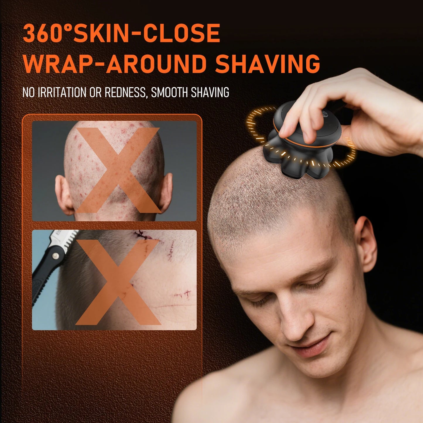 MAXGROOM 7D Electric Shaver For Men Waterproof Head Grooming System