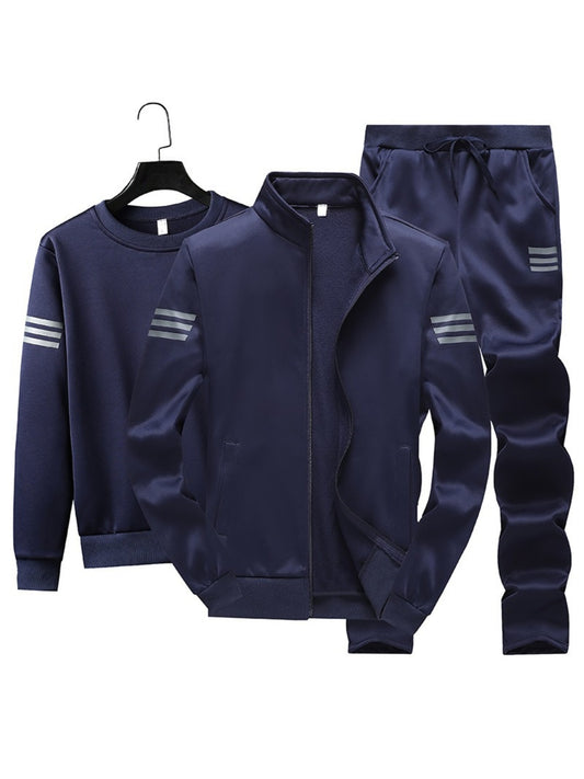 Men's Sports Casual Three-Piece Running Suit
