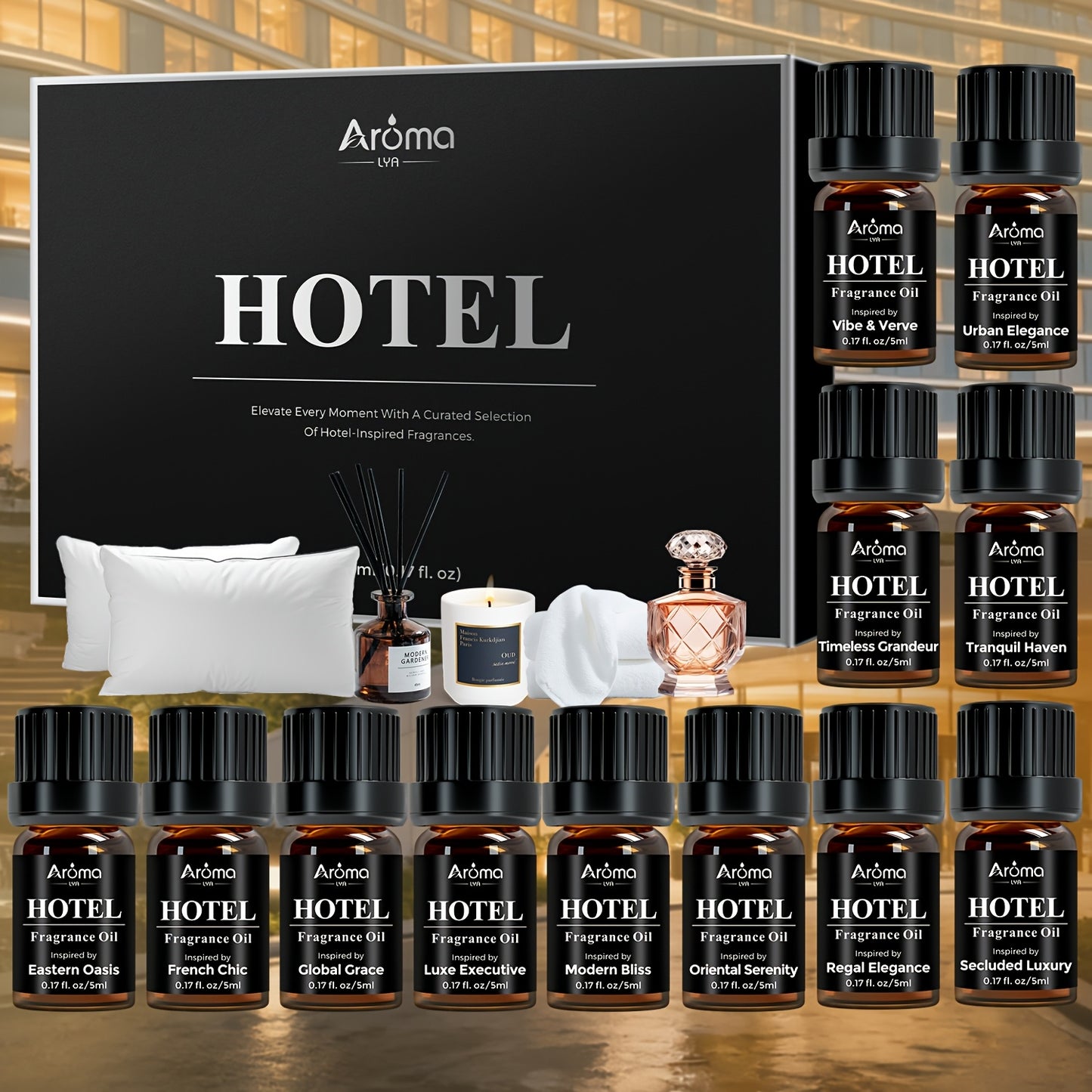 Luxury White Tea Fragrances Essential Oil Set For Diffuser