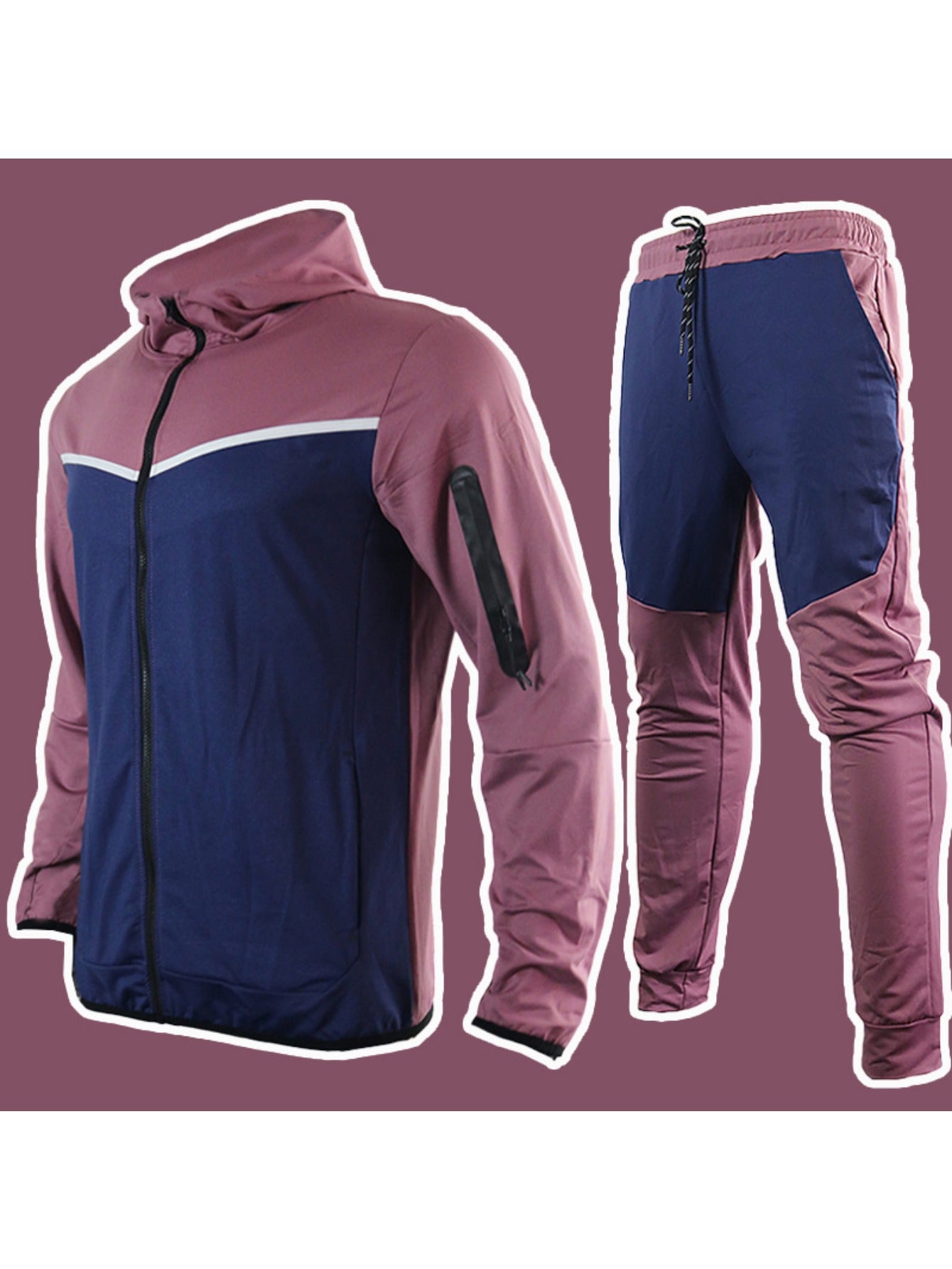 Men's Sweatshirt and Joggers Set Casual Two-Piece Athletic Wear