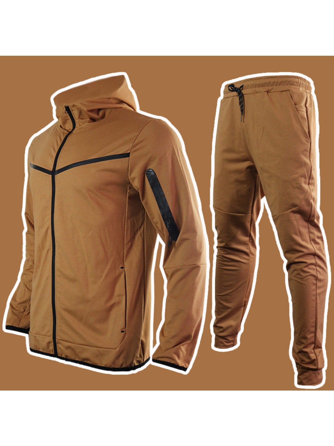 Men's Sweatshirt and Joggers Set Casual Two-Piece Athletic Wear
