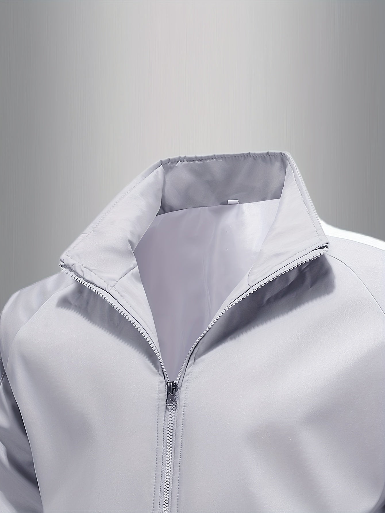 Men's Casual Sportswear Set Hooded Top Long Sleeve Striped Polyester