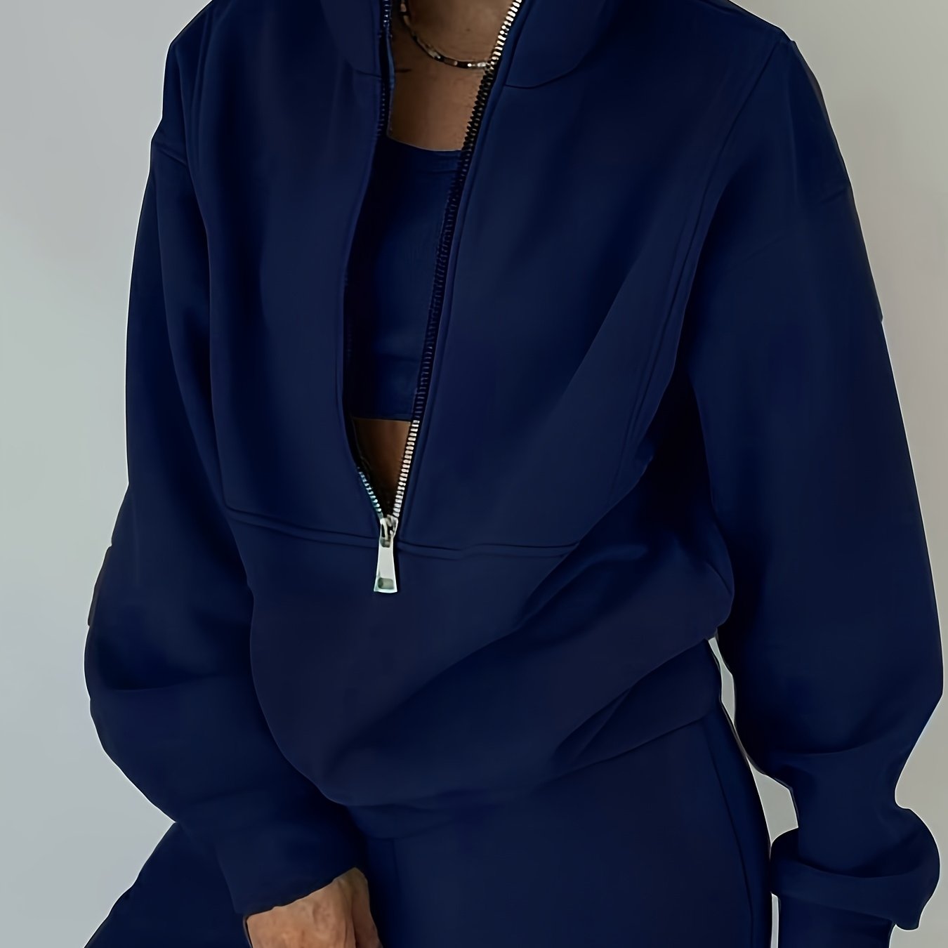 LRIKNUWSTLE Ladies Cozy Fleece Matching Outfit Top