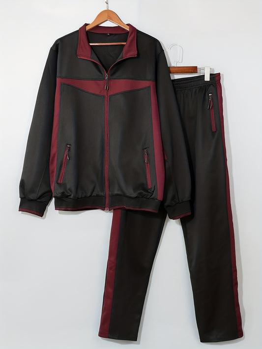 DOINLINE Men's Fall Winter 2-Piece Sportswear Set Activewear