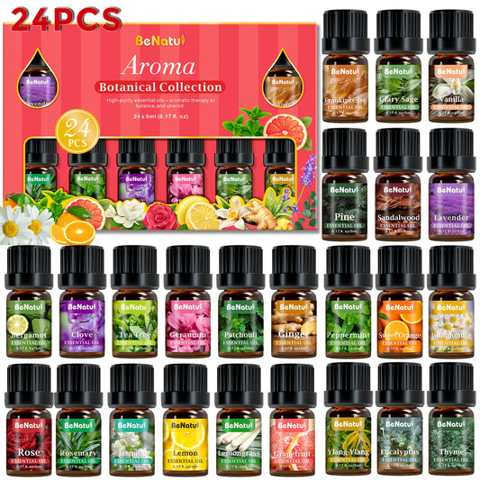 BENATU 24-Piece Essential Oil Set For Diffusers And Candles
