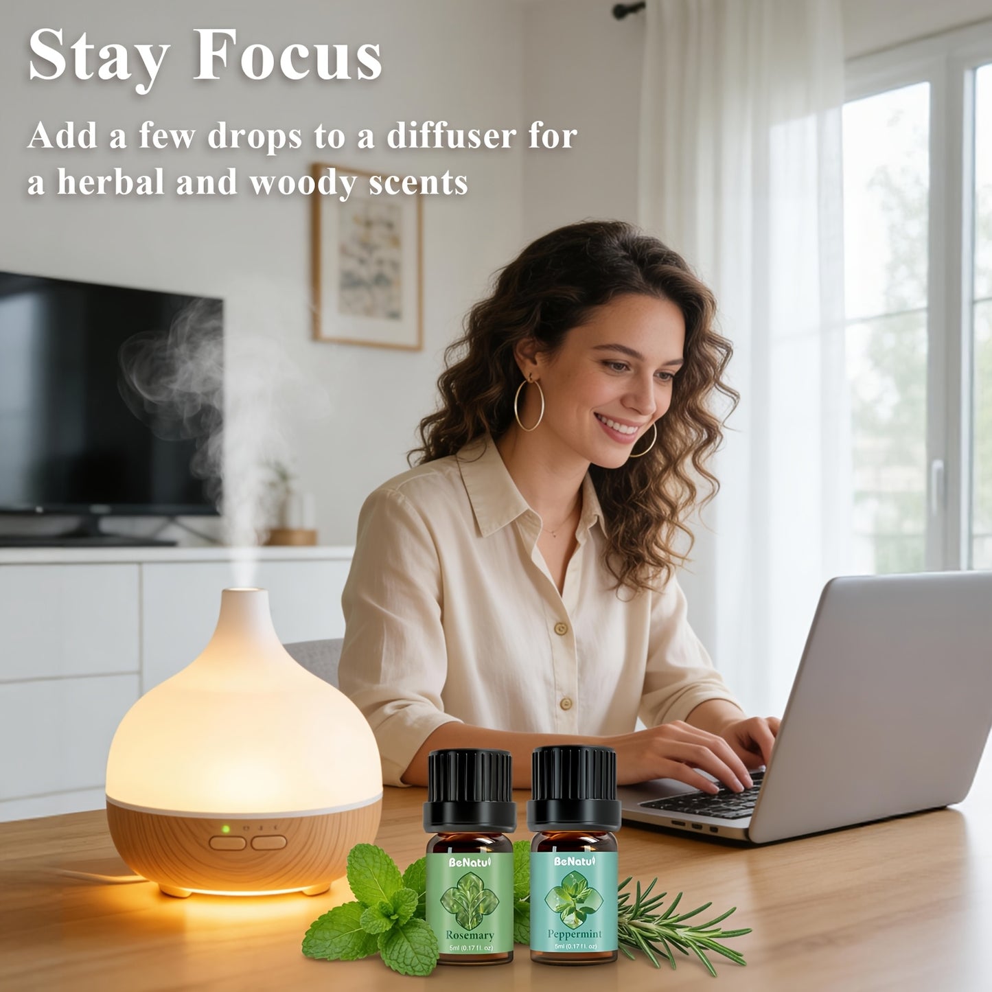 BENATU 18Pc Essential Oil Set For Diffusers Candles Aromatherapy