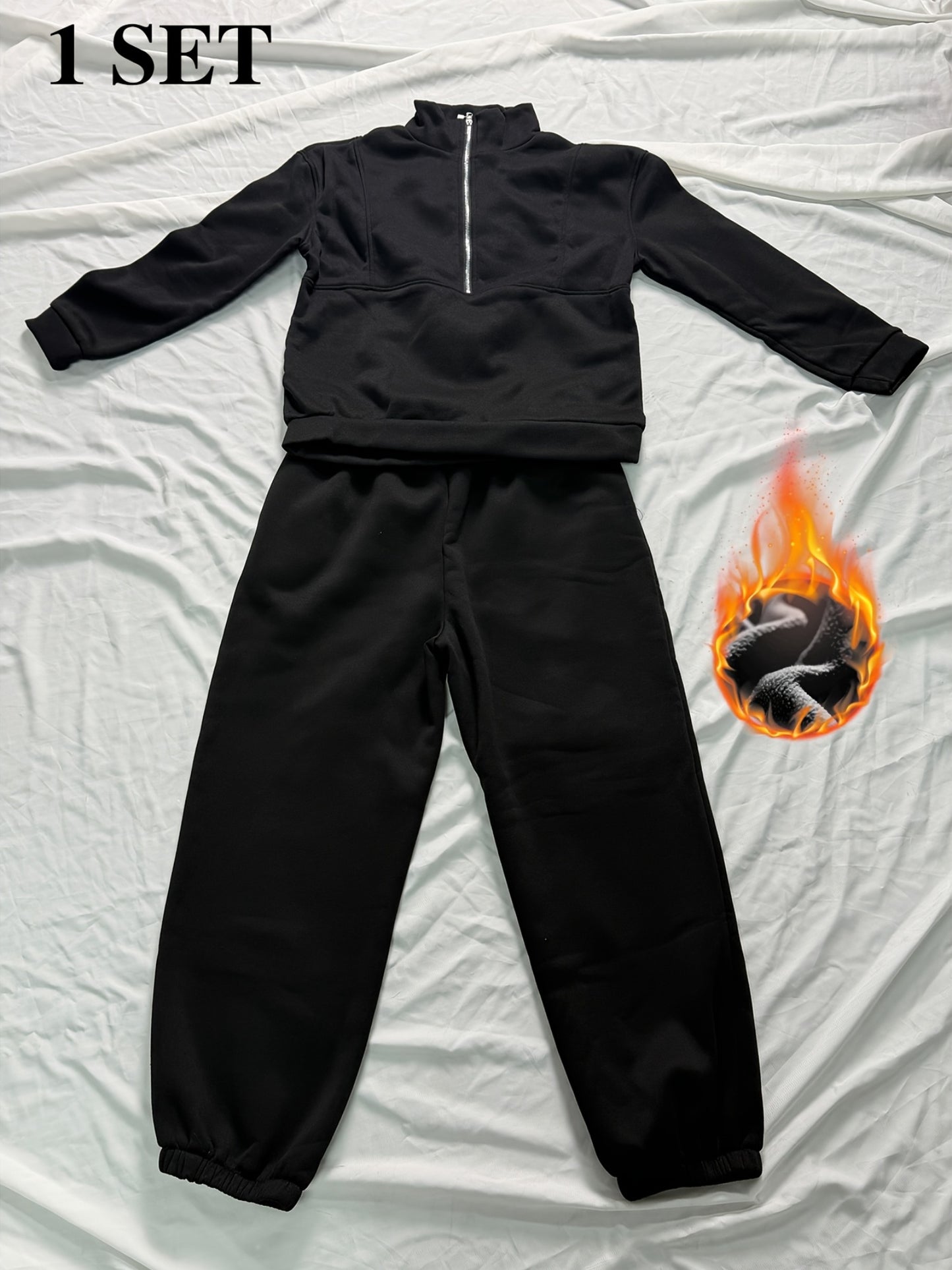 Women's Sporty Casual Two Piece Set Sweatshirt And Sweatpants