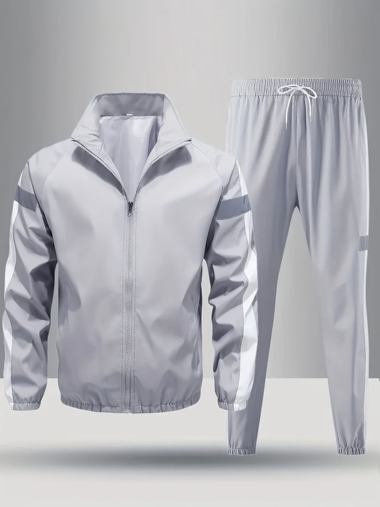 Unisex 2-Piece Outdoor Leisure Set Jacket And Jogging Pants