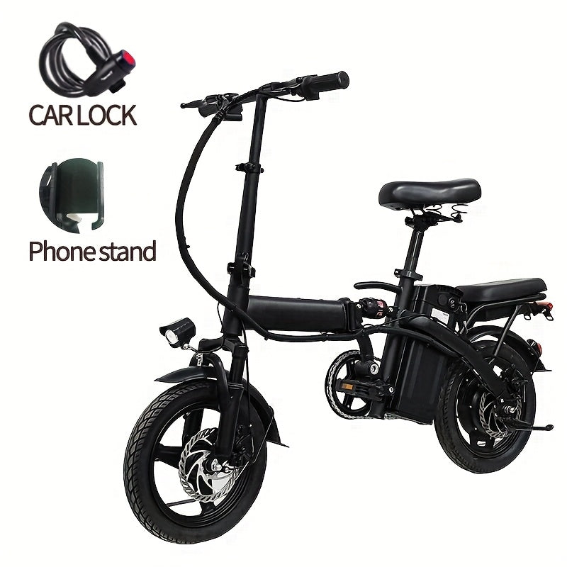 Foldable Electric Bicycle With 330 Lb Load Capacity