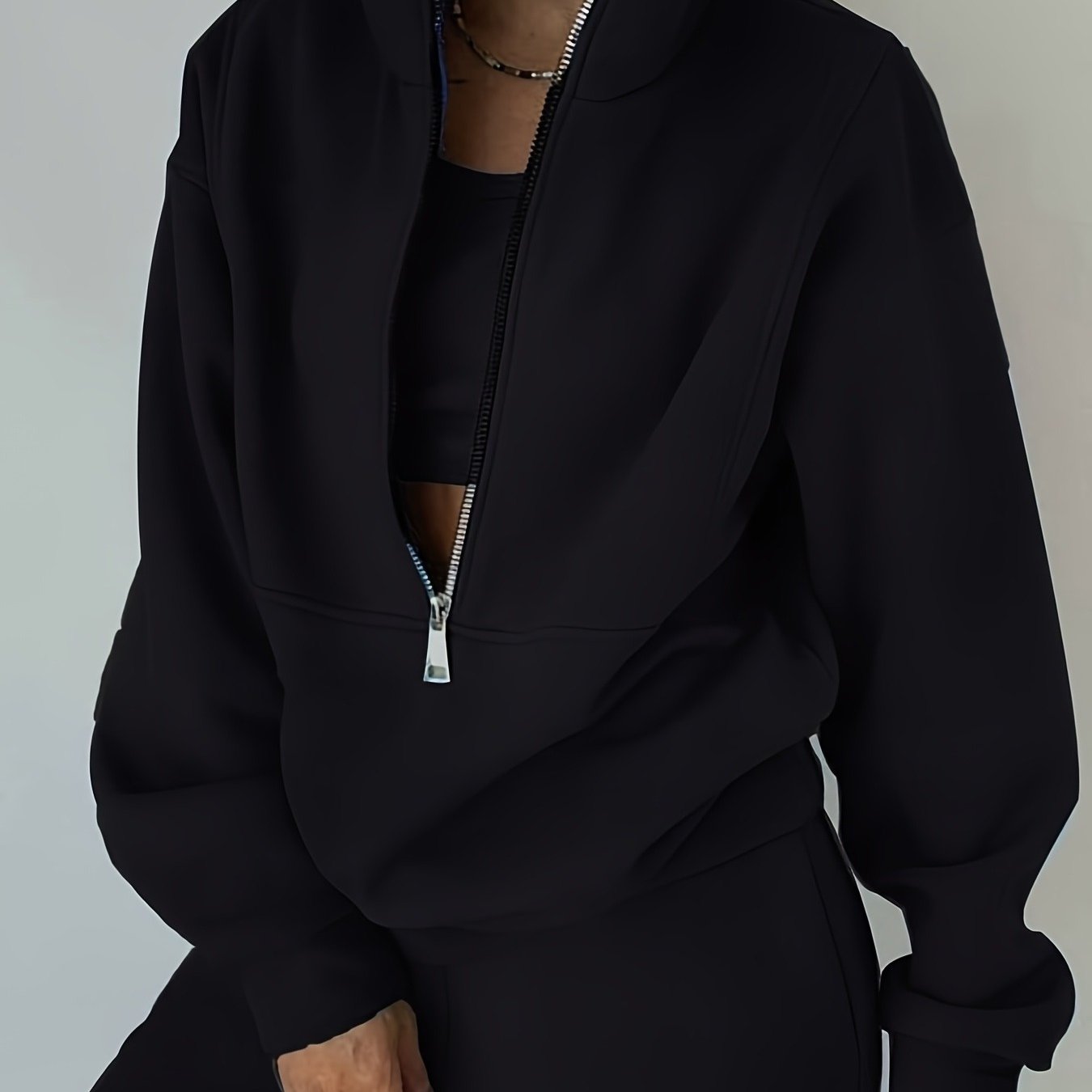 LRIKNUWSTLE Ladies Cozy Fleece Matching Outfit Top