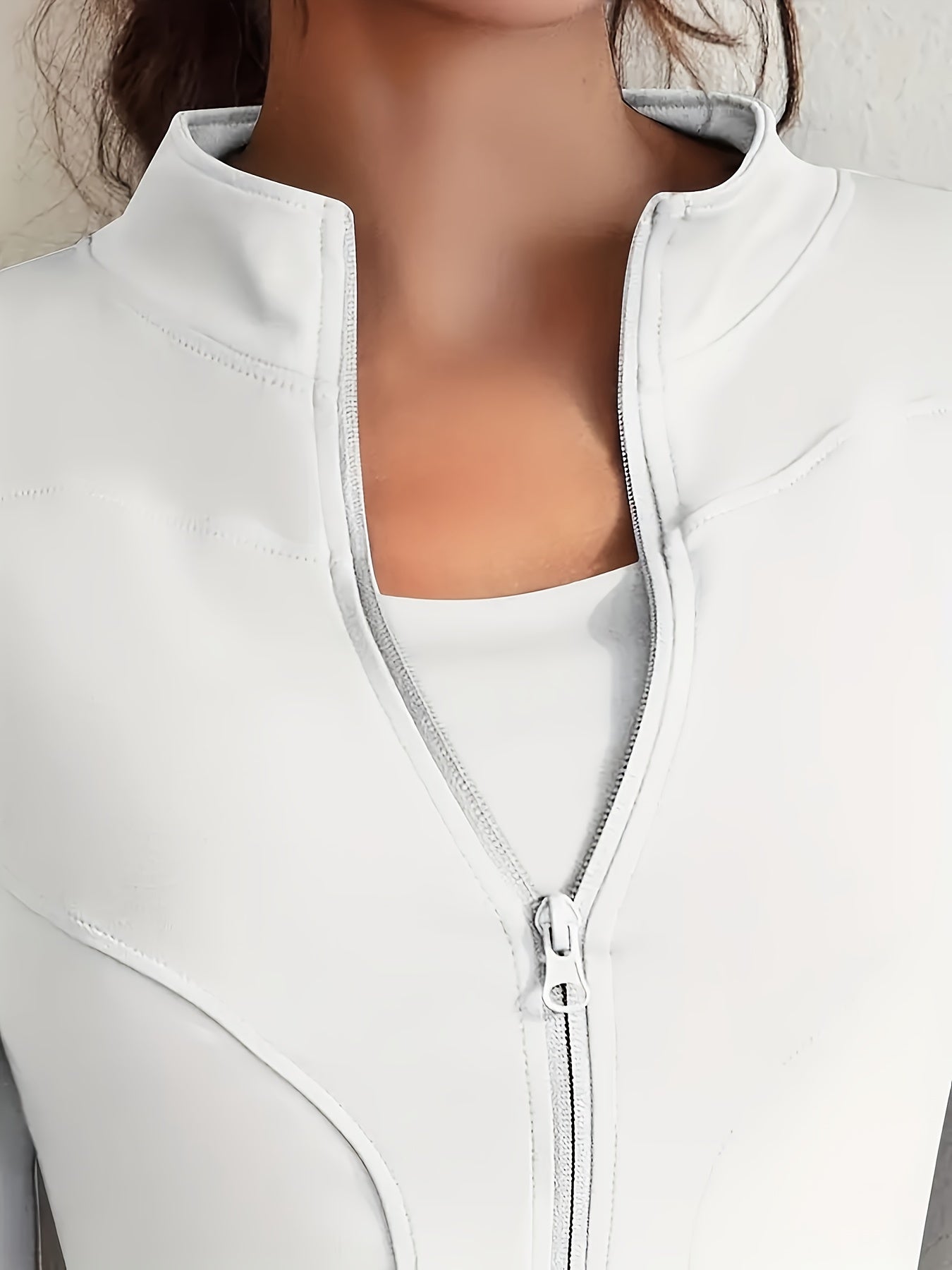 SOMOYA Women's Slim-Fit Zippered Athletic Jacket And Pants Set