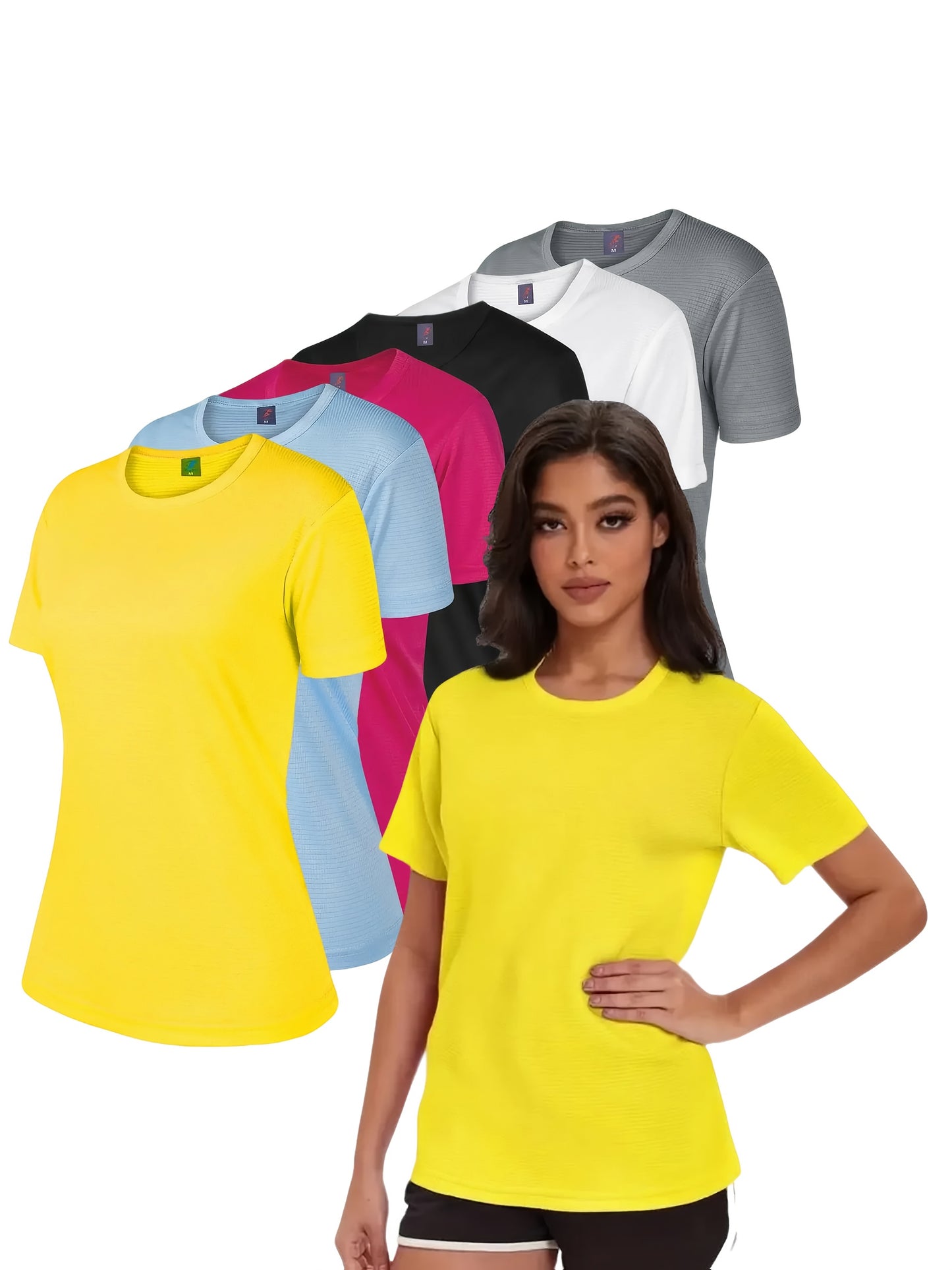 Women's Performance T-Shirts Six-Pack Breathable Moisture-Wicking