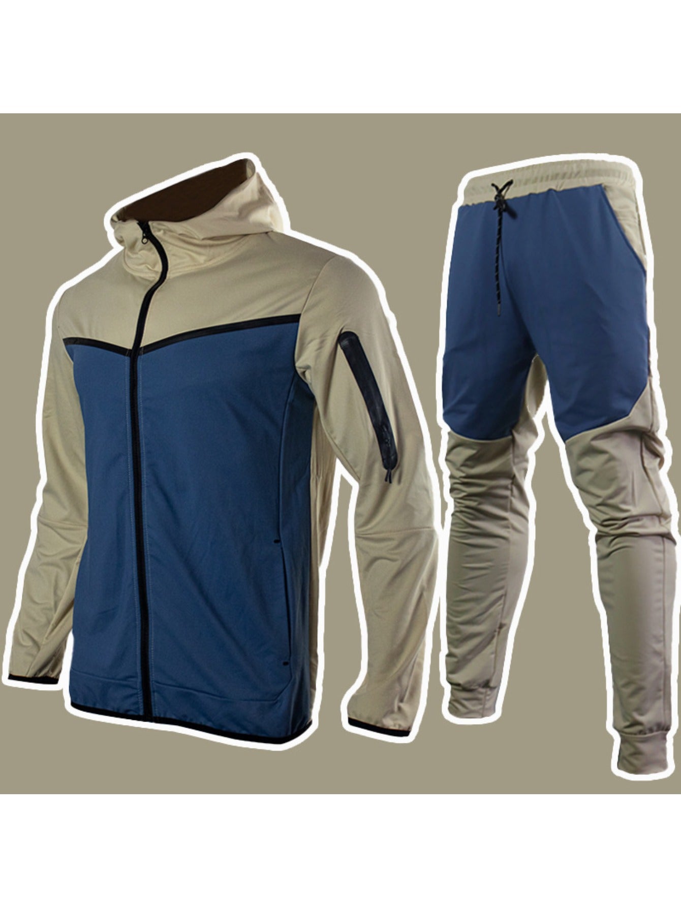Men's Sweatshirt and Joggers Set Casual Two-Piece Athletic Wear