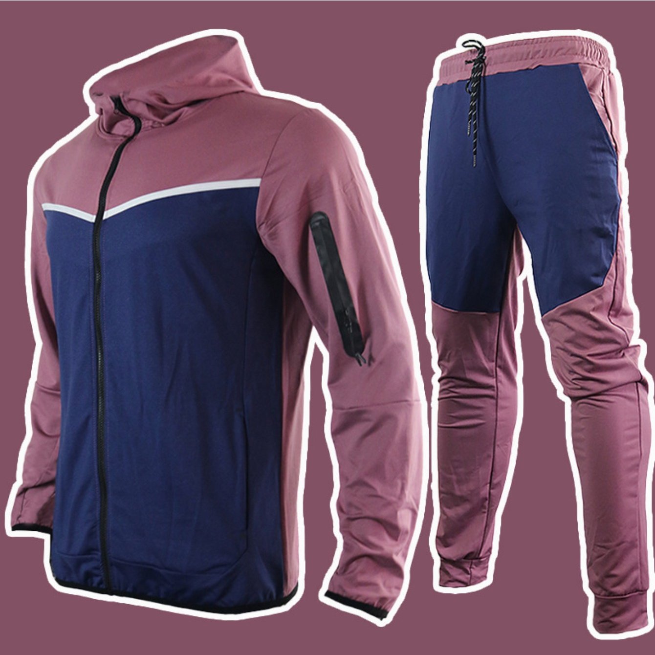 Men's Sweatshirt and Joggers Set Casual Two-Piece Athletic Wear