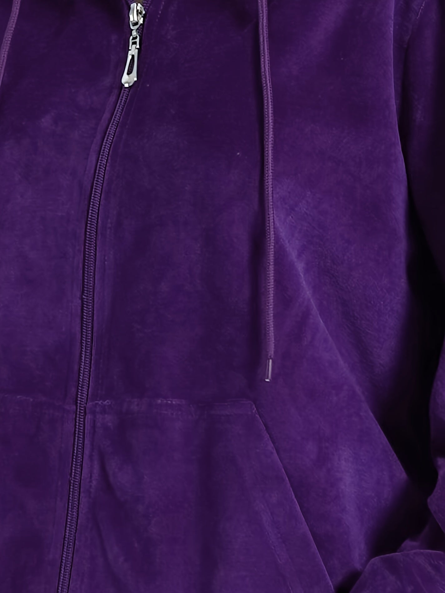 Velvet Women's Hooded Sports Two-Piece Set With Jacket And Pants