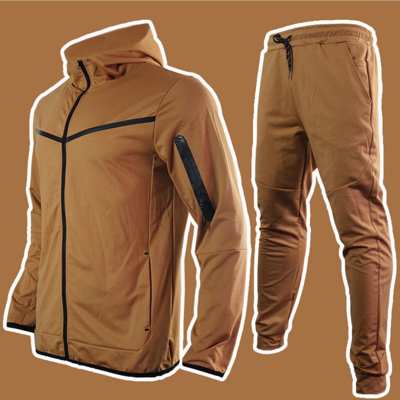 Men's Sweatshirt and Joggers Set Casual Two-Piece Athletic Wear