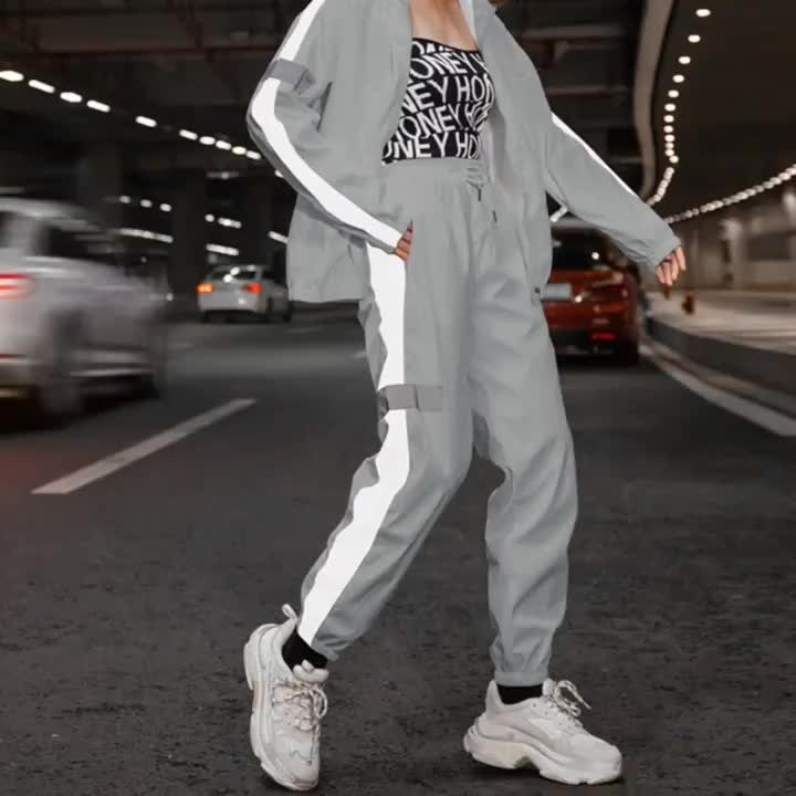 Unisex 2-Piece Outdoor Leisure Set Jacket And Jogging Pants