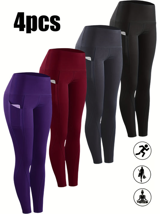 High Waist Yoga Leggings Set For Fitness And Everyday Wear