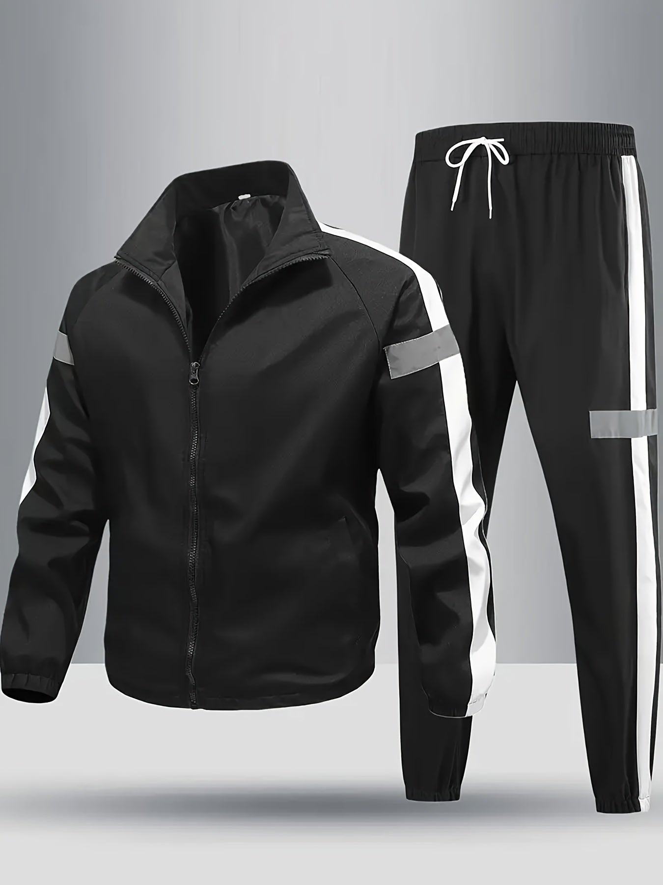 Unisex 2-Piece Outdoor Leisure Set Jacket And Jogging Pants