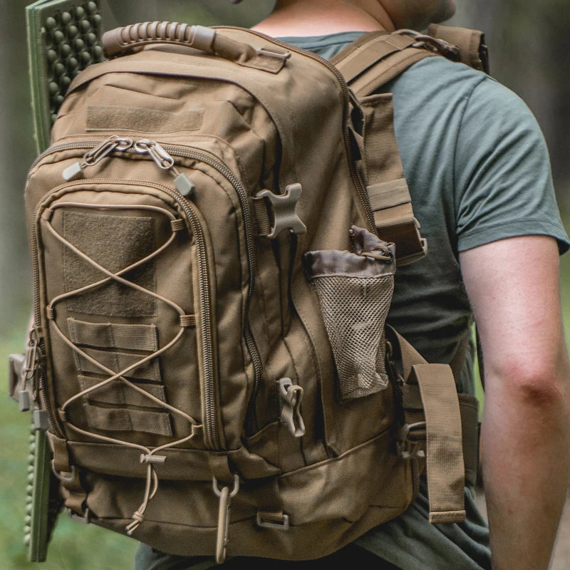 LQARMY Outdoor Tactical Backpack for Hiking and Camping