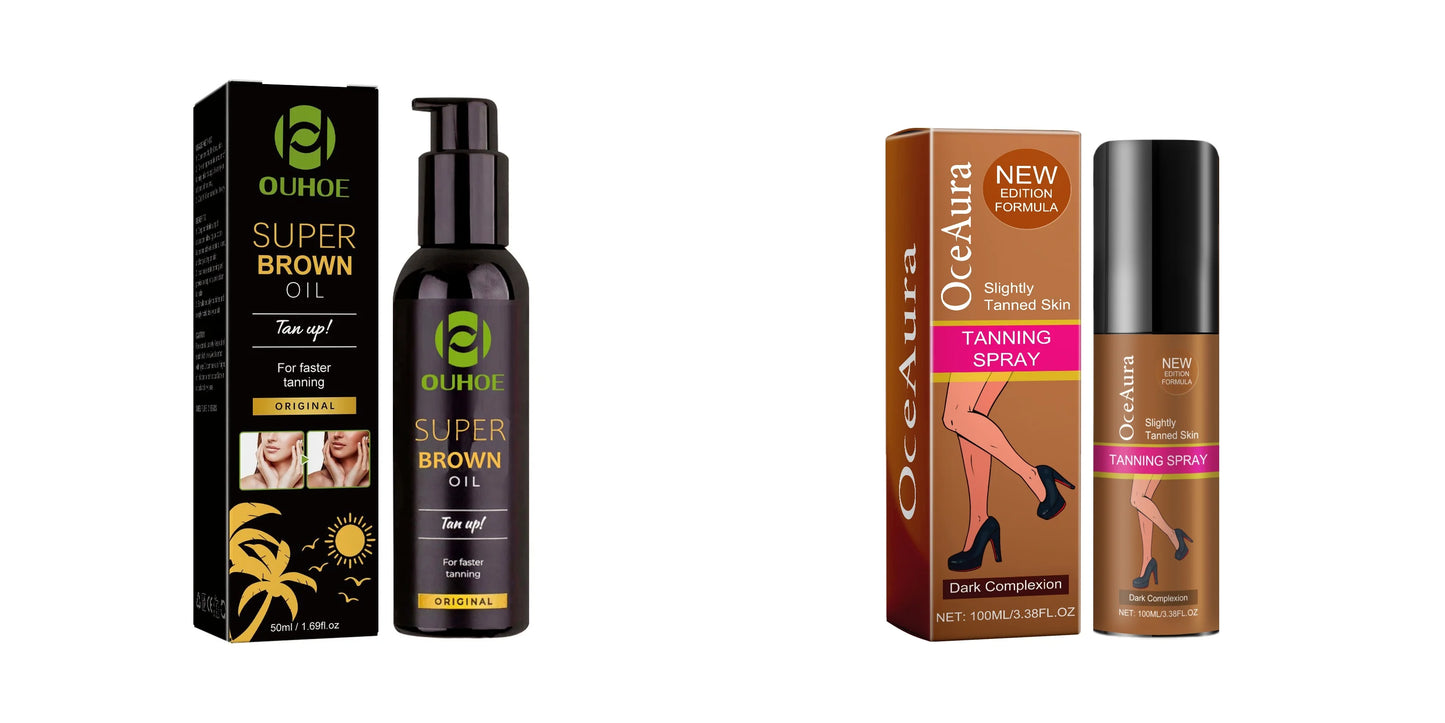 Ouhoe Tanning Oil Accelerates Prolonged Glow Hydration