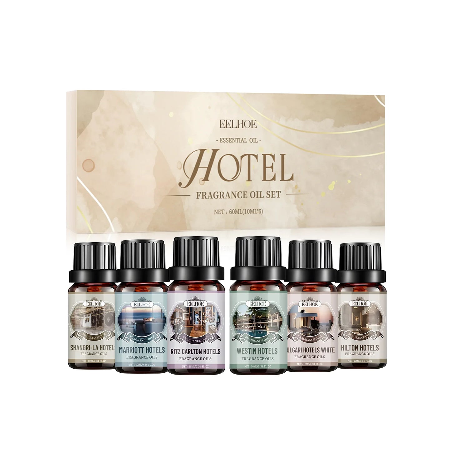 Eelhoe Aromatherapy Essential Oil Set Six Flavors For Diffuser