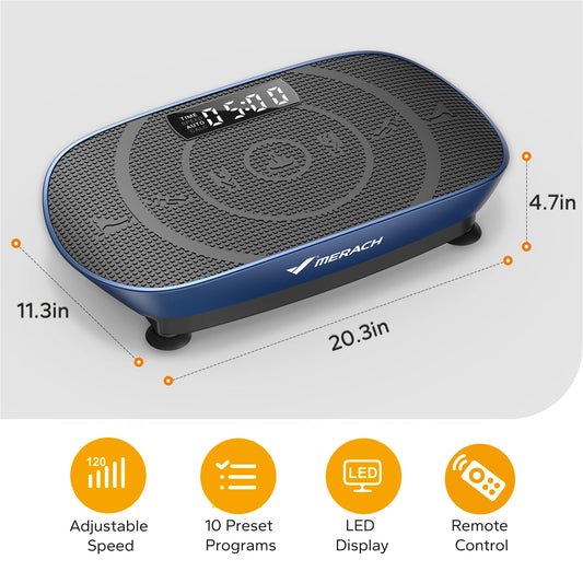 MERACH Vibration Plate Exercise Machine Full Body Workout