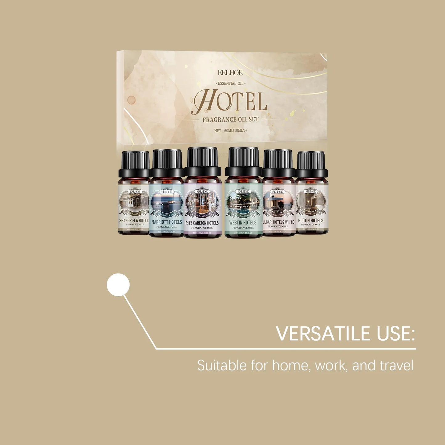 Eelhoe Aromatherapy Essential Oil Set Six Flavors For Diffuser