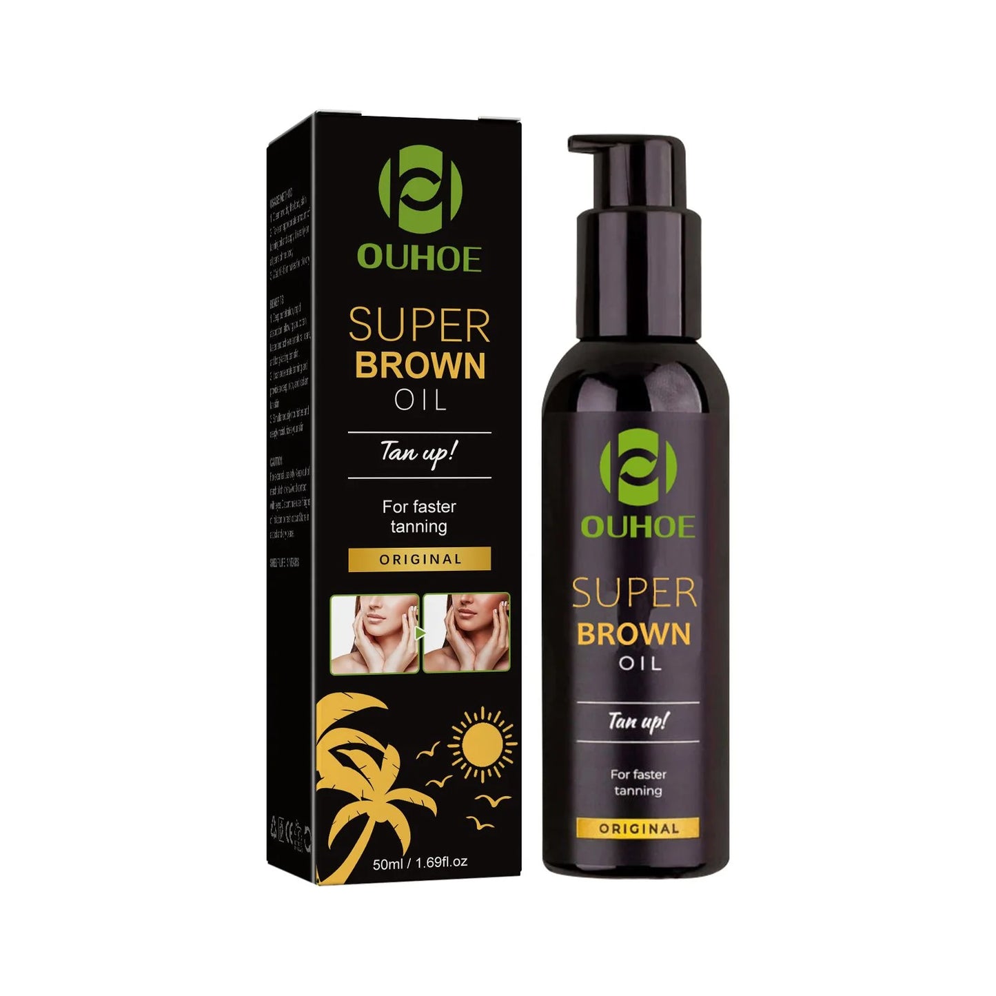 Ouhoe Tanning Oil Accelerates Prolonged Glow Hydration