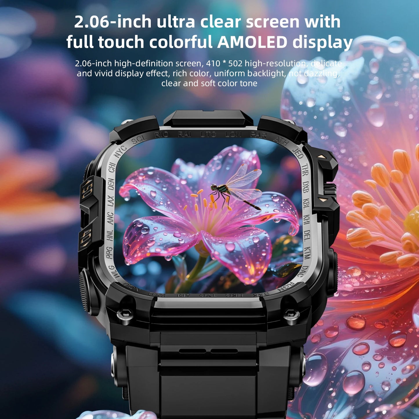 LOKMAT 7 Max Android Smartwatch With 4G SIM AMOLED Display