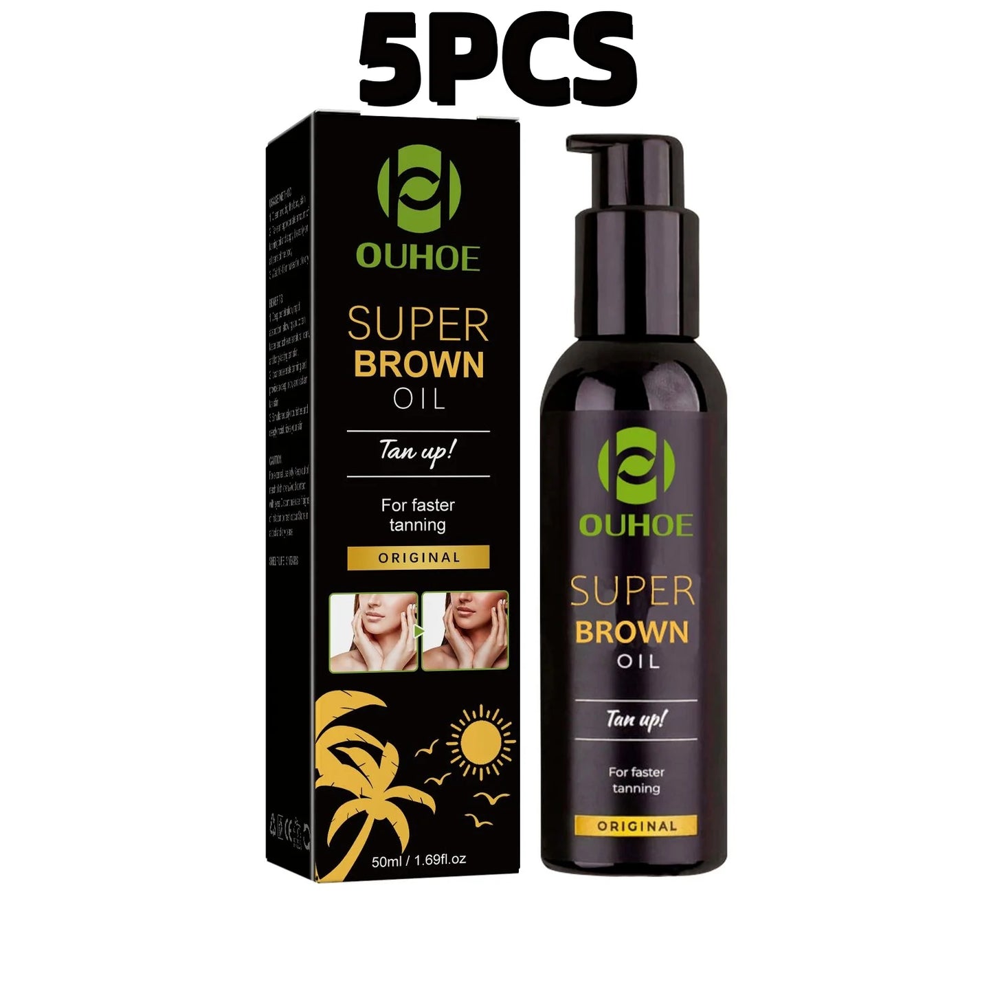 Ouhoe Tanning Oil Accelerates Prolonged Glow Hydration