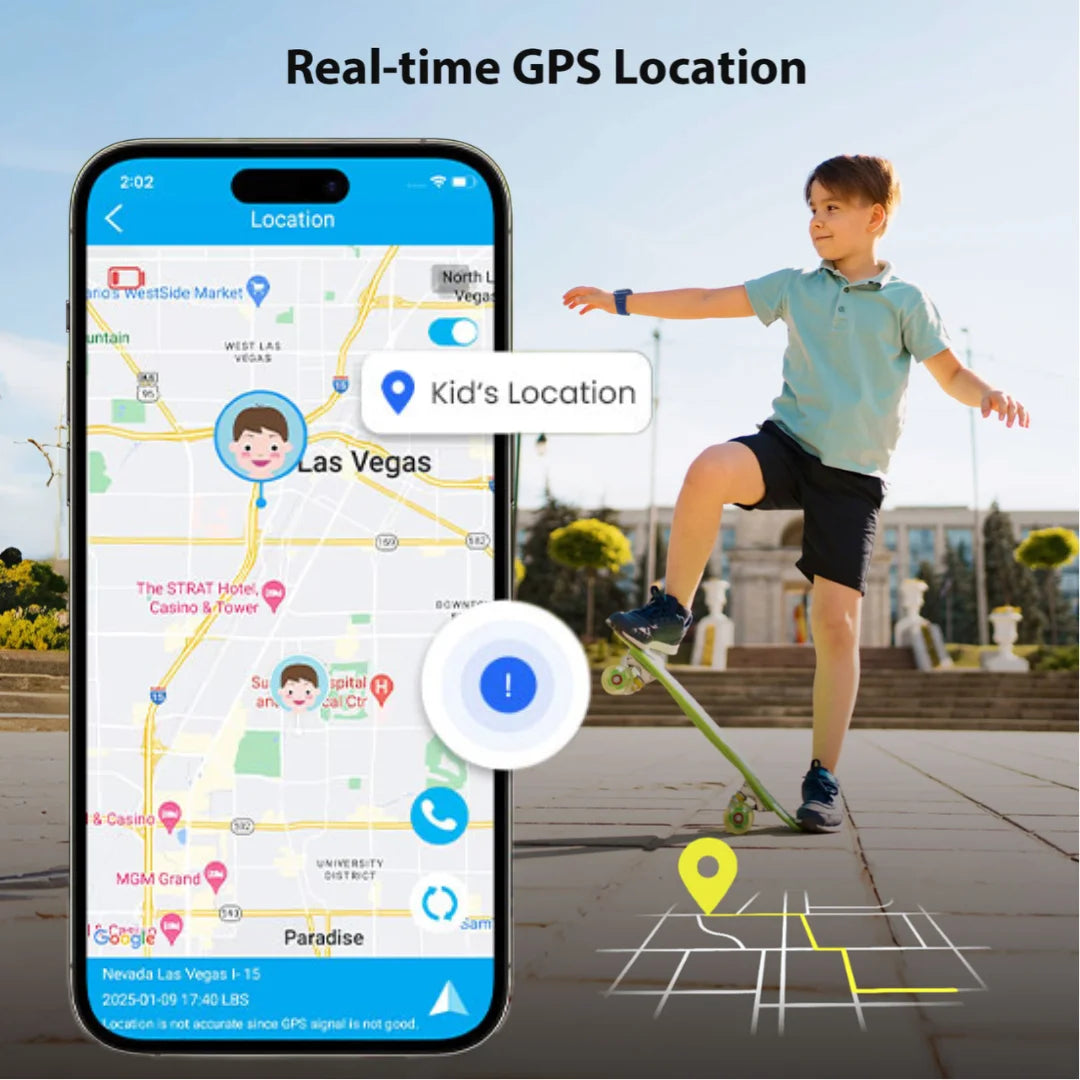 4G Kids Smart Watch With GPS, Video Call, Voice Chat