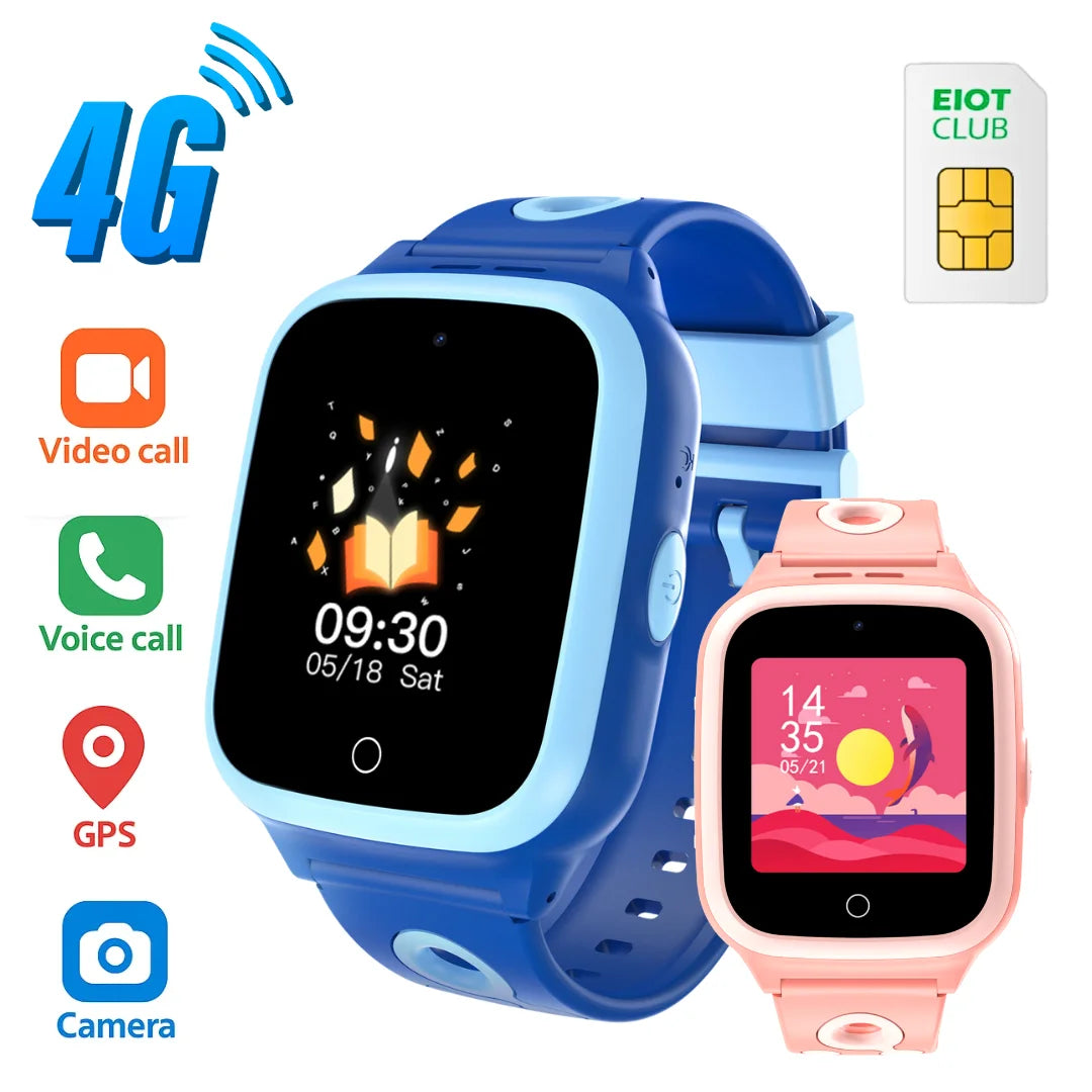 4G Kids Smart Watch With GPS, Video Call, Voice Chat