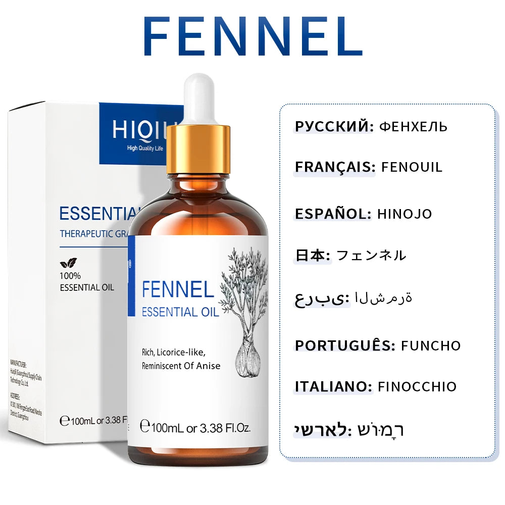 HIQILI Fennel Essential Oil For Aromatherapy And Diffusers
