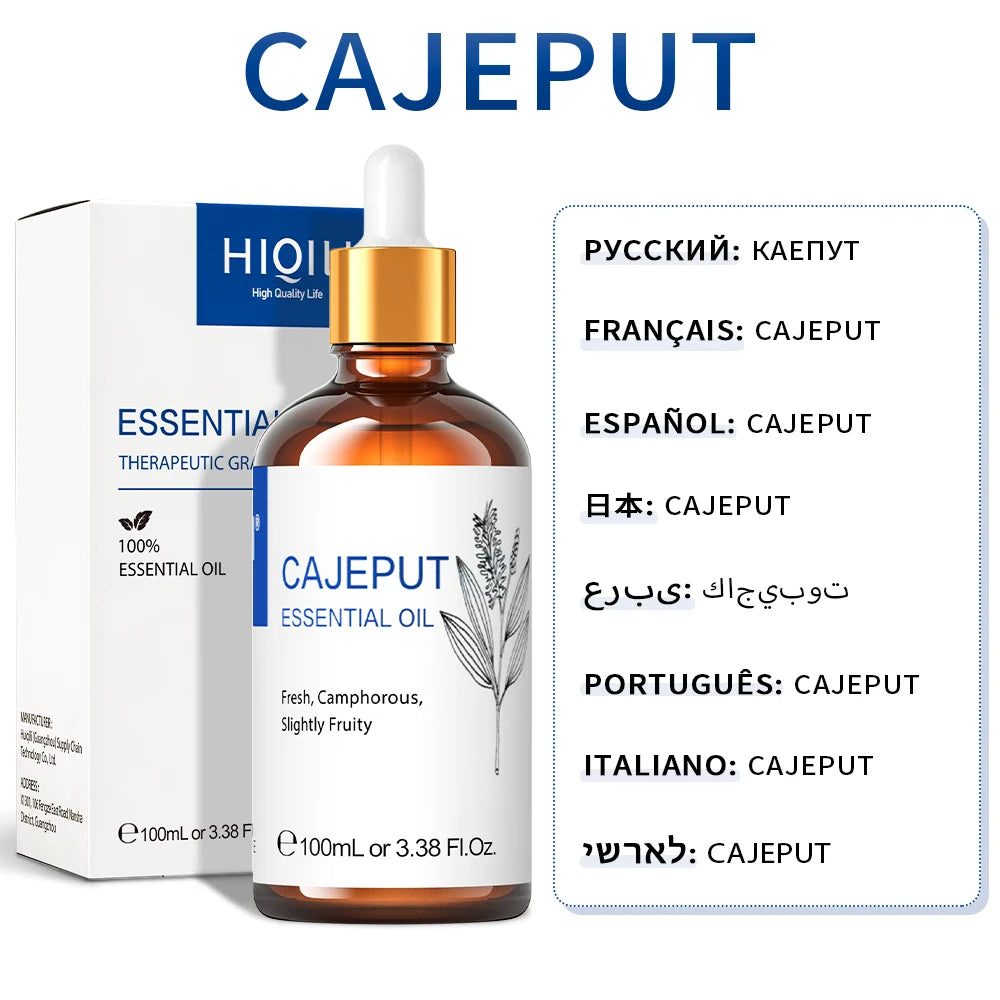 HIQIL Cajeput Essential Oils Pure For Diffuser And Massage