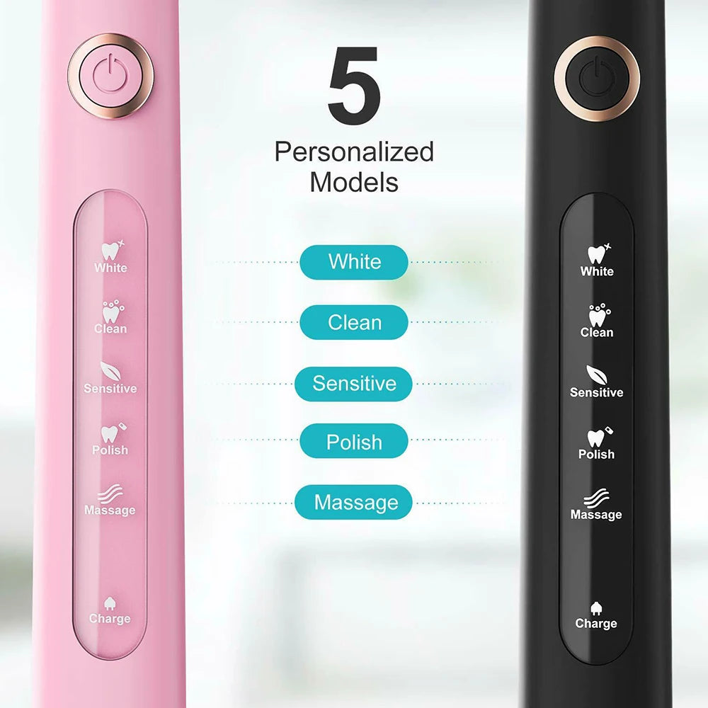 Fairywill FW507 Electric Sonic Toothbrush USB Charge