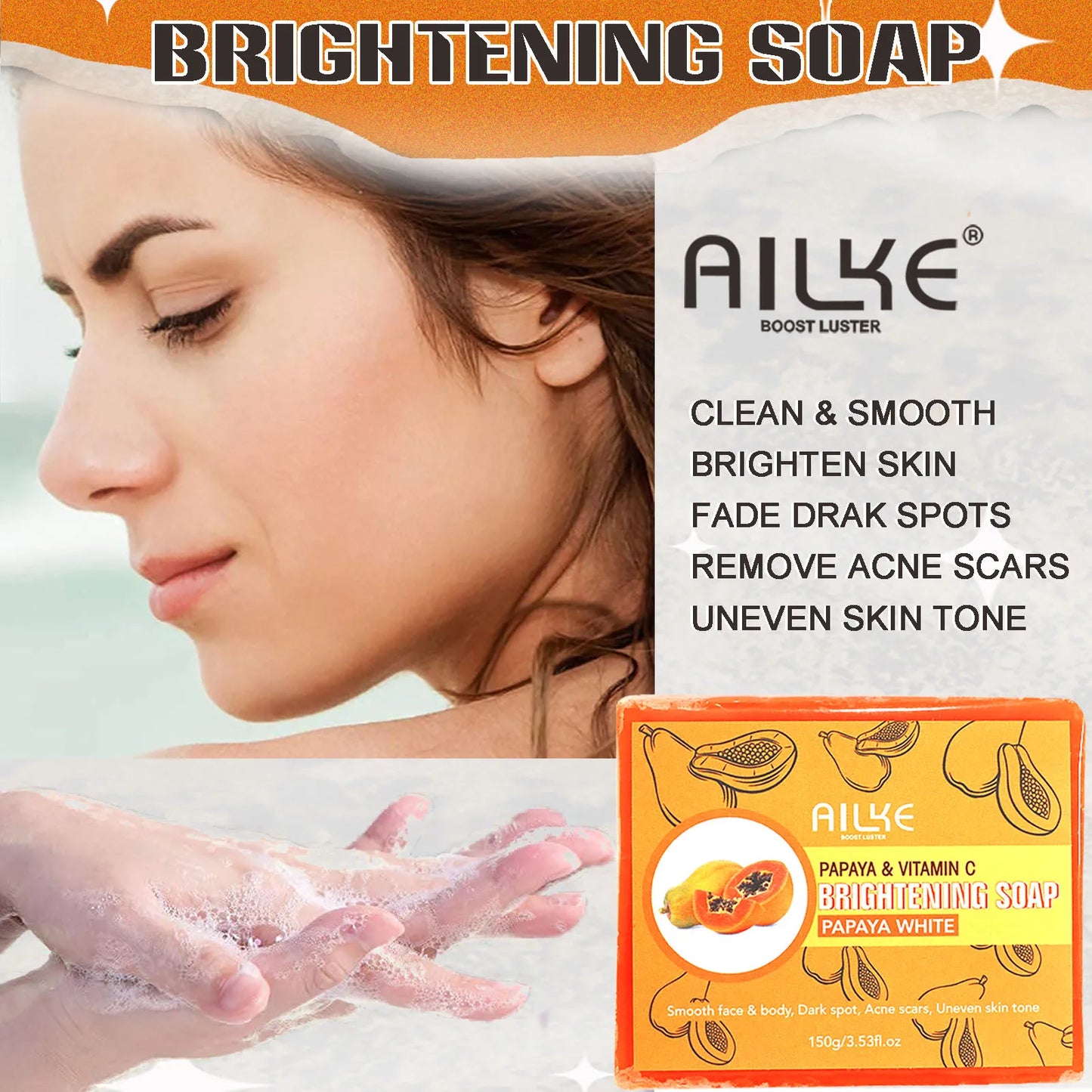 AILKE Collagen Skin Care Set Moisturizing Whitening Freckle Removal Dark Spots