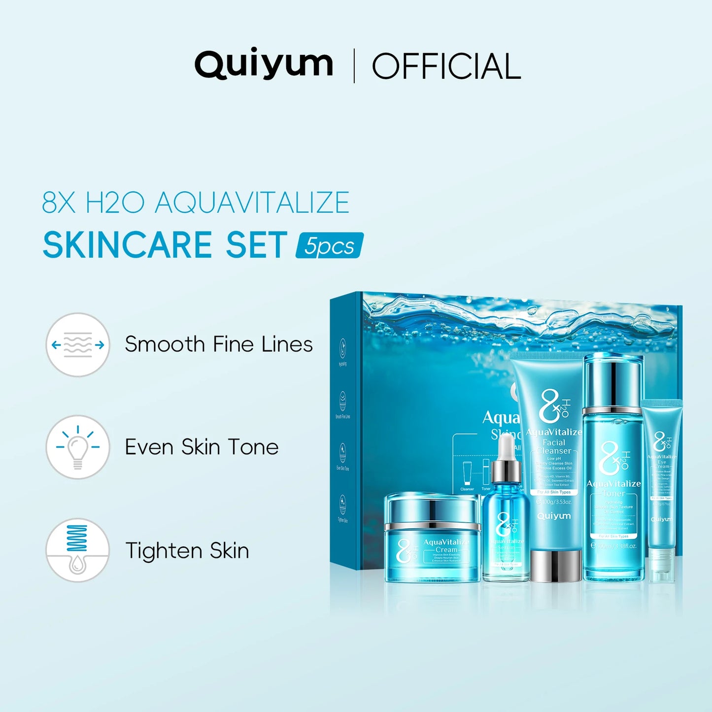 LAIKOU AquaVitalize Hydration Skincare Set Five Piece