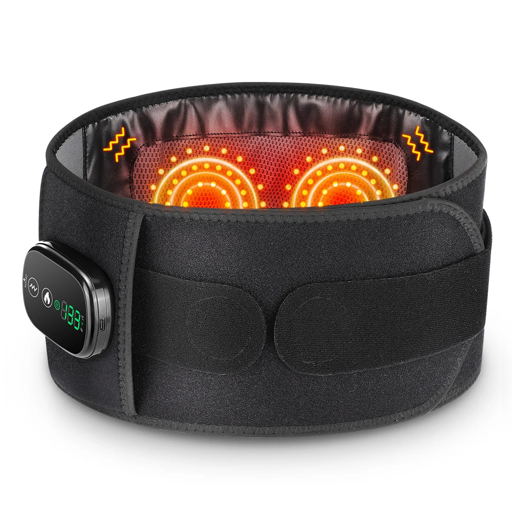 Hailicare Heating Vibration Massager Belt With Light Therapy