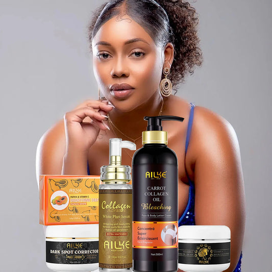 AILKE Collagen Skin Care Set For Women Moisturizing Whitening