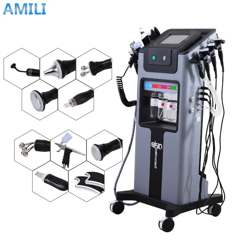 Amilibeauty 10 In 1 Hydra Aqua Facial Machine Dermabrasion Peeling