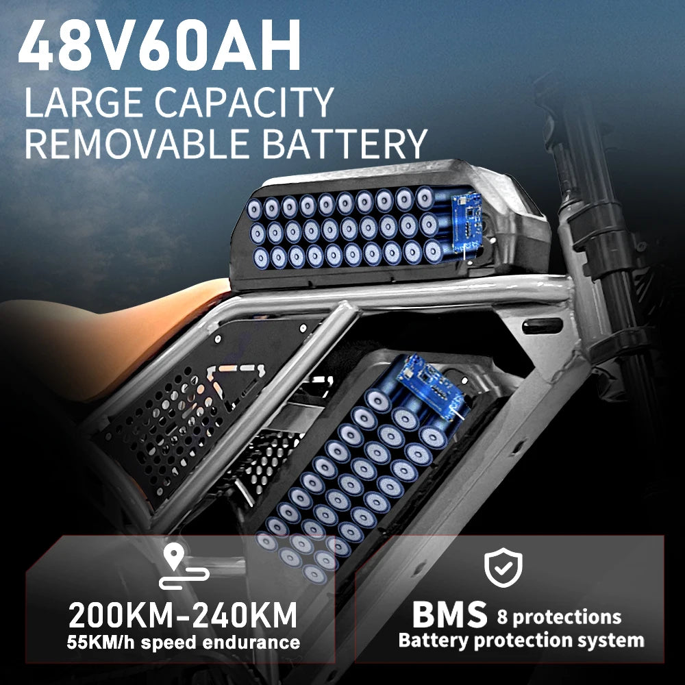 DEEPOWER S7Pro Off Road Electric Mountain Bike For Adults