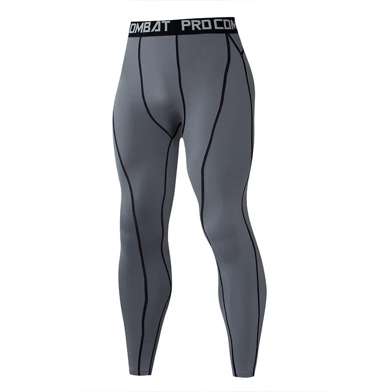 Men's Quick Dry Compression Tights for Running and Gym